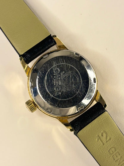 Caseback of Omega Geneve vintage ladies automatic watch, c.1972
