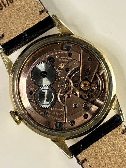 OMEGA 9ct Gold Vintage 1960’s *+BOX&PAPERS* Men’s Manual Dress Watch - 131.5418