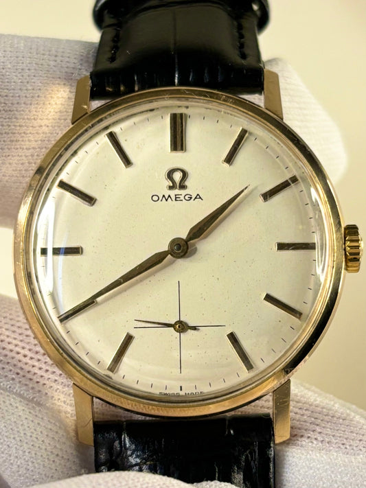 OMEGA 18ct Solid Gold Vintage 1960’s Men’s Manual Sub-Seconds Watch 121.014  269