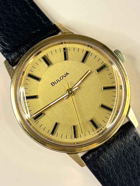 BULOVA Vintage 1970’s Men’s Manual Gold Dress Watch