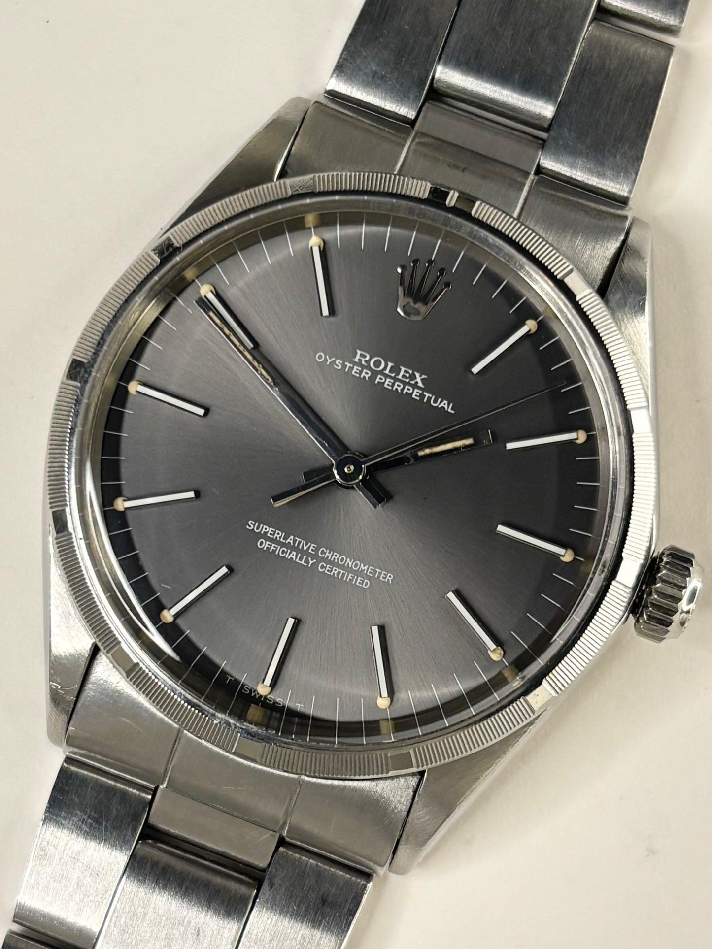 ROLEX Oyster Perpetual *FULL SET* Vintage 1970’s Men’s Automatic Silver Watch - 1002