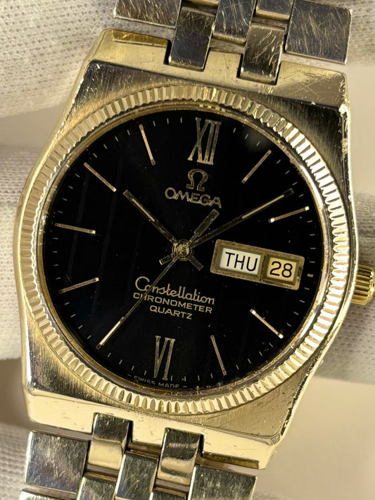 OMEGA Constellation 10K Gold Filled *RARE* Vintage 1970’s Men’s Day Date Watch - 198.0118