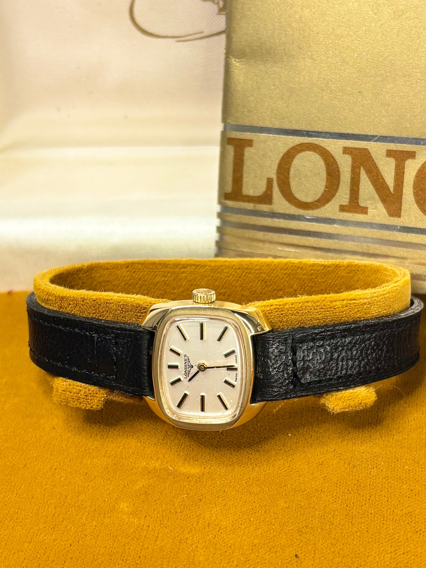 LONGINES Ladies *+BOX&PAPERS* Vintage 1970’s Manual Gold Dress Watch - 12122