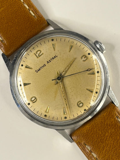 SMITHS Astral Vintage Tropical Dial 1960’s Men’s Manual Silver Dress Watch