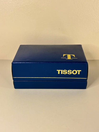 Detailed presentation box of Tissot Seastar 1986 men’s vintage timekeeper calibre 2451 manual