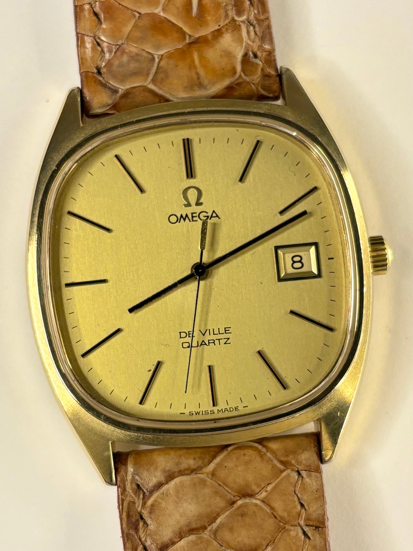 OMEGA De Ville Vintage 1970’s Men’s Date Gold Dress Watch - 192.0034