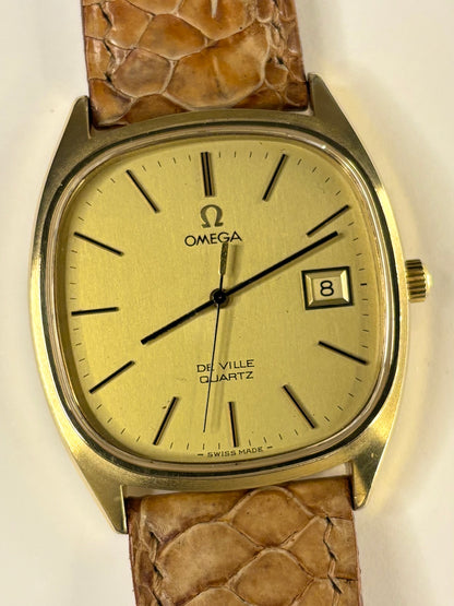 OMEGA De Ville Vintage 1970’s Men’s Date Gold Dress Watch - 192.0034