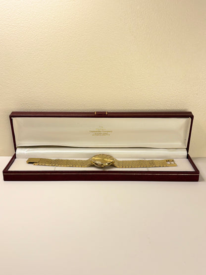 BULOVA Vintage 1970’s Men’s Manual Integrated Gold Bark Effect Dress Watch