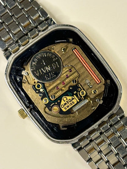 OMEGA De Ville Vintage 1980’s Men’s Gold Silver Watch