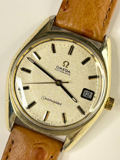 OMEGA Seamaster Vintage 1970’s Men’s Automatic Date Gold Dress Watch - 166.067