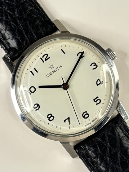 Zenith Vintage 1960’s Men’s Manual Silver Dress Watch - 2542