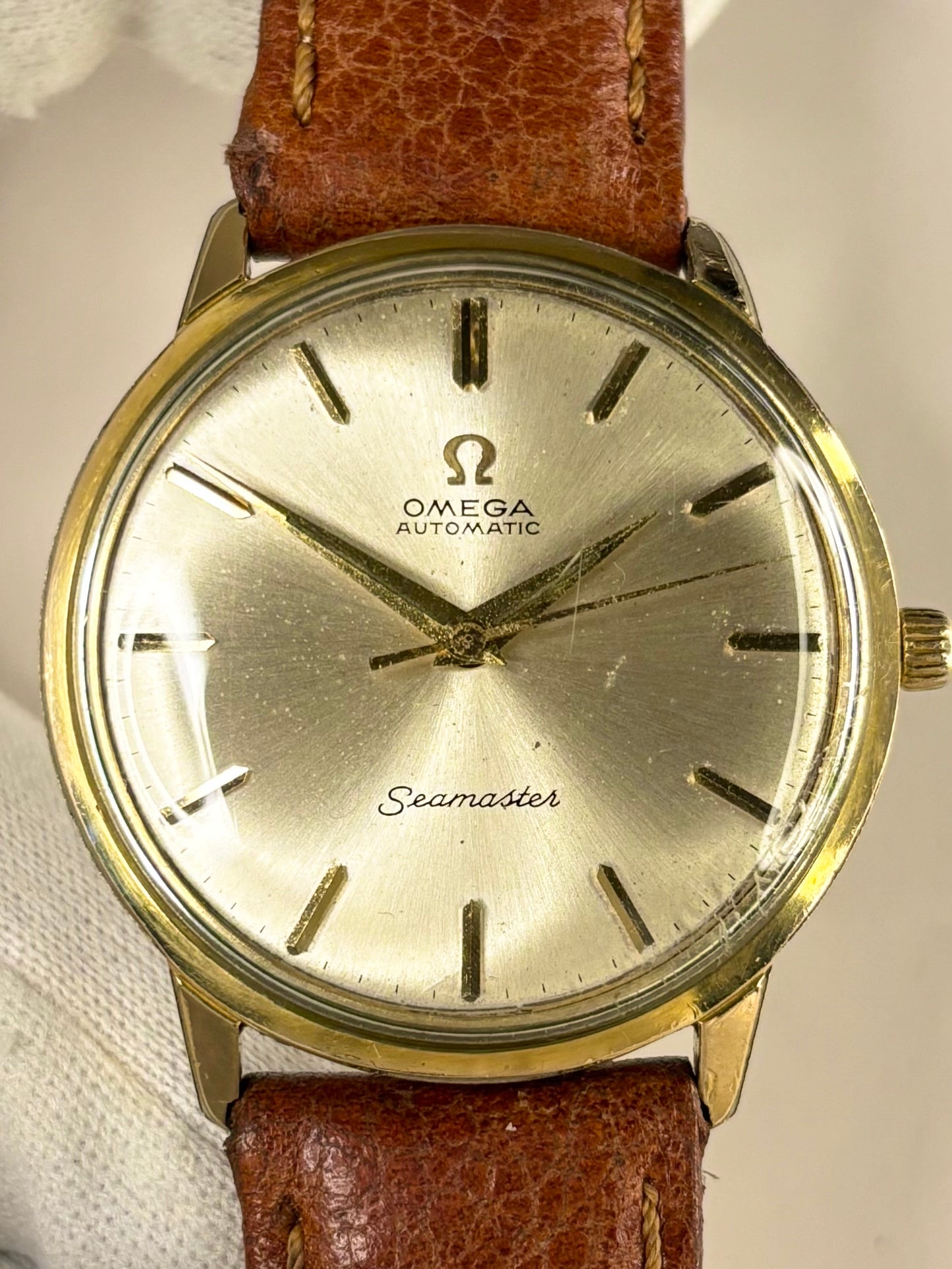 OMEGA Seamaster Vintage 1960’s Automatic Mens Gold Dress Watch - 165.001
