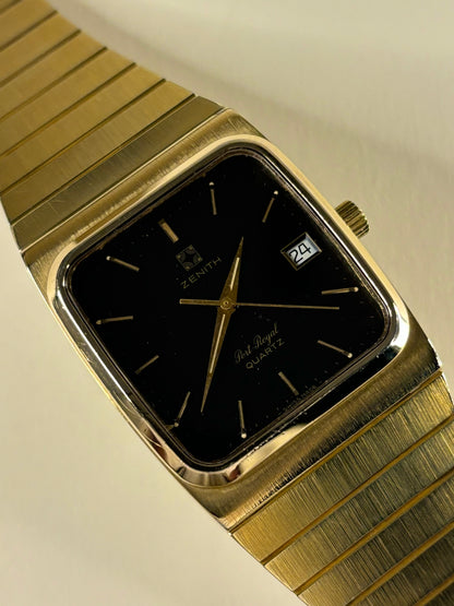 Zenith Port Royal Ref. 20.0020.490/495 1979 men’s vintage timekeeper with classic case, original strap and calibre 49.5 quartz movement