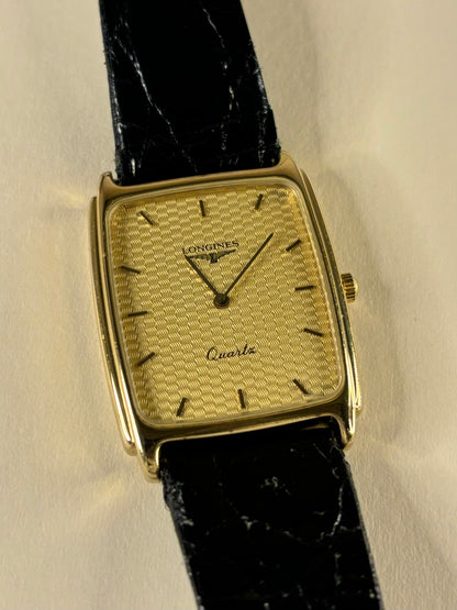 Longines Quartz Vintage 1990’s Men’s Gold Tank Watch - 7027 1