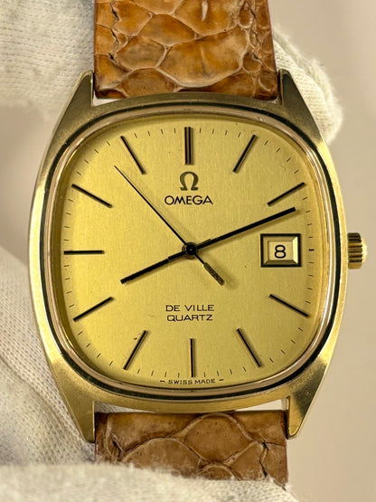 OMEGA De Ville Vintage 1970’s Men’s Date Gold Dress Watch - 192.0034
