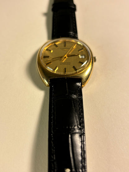 Longines Conquest Gold Plated Automatic Date Watch L633.1 with Papers and Box