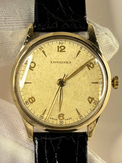 Longines 9ct Gold Vintage 1950’s Men’s Manual Watch - 12.68 ZS