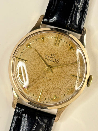 SMITHS DeLuxe *+BOX* Vintage 1960’s Men’s Manual Gold Dress Watch