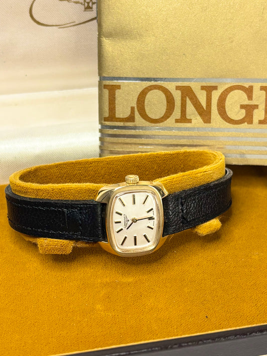 Vintage Longines ref. 12122 watch – c.1976 ladies' gold-plated manual dress watch in good condition with minor age-appropriate marks, complete with original Longines box and sales papers