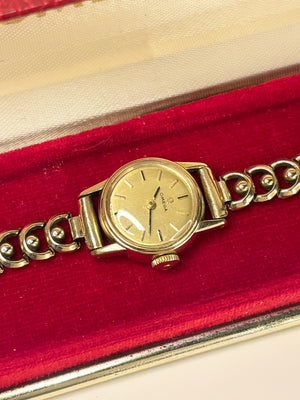 OMEGA 9ct Gold *+BOX* Ladies Vintage 1960’s Manual Gold Cocktail Watch - 511.5182