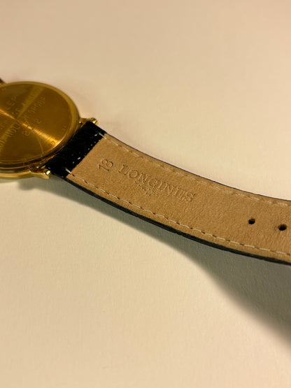Longines 18ct Solid Gold Quartz Date Watch with Original Warranty L156.2