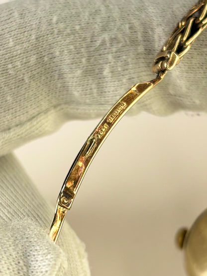 OMEGA 9ct Gold Ladies *+BOX* Vintage 1950’s Manual Cocktail Watch - 77824