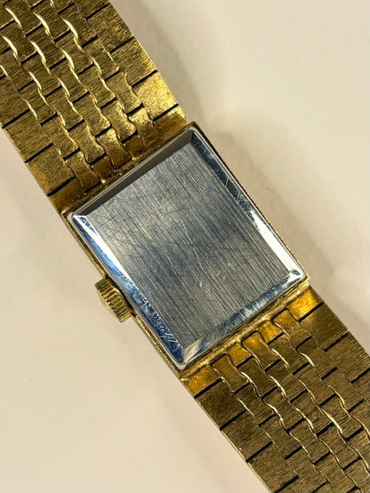 ROTARY Ladies Tigers-Eye *+PAPERS* Vintage 1970’s Manual Gold Bracelet Watch
