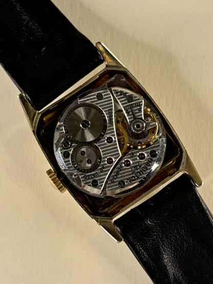 Hamilton 10K Gold Filled Vintage 1950’s Men’s Manual Tank Watch - 747