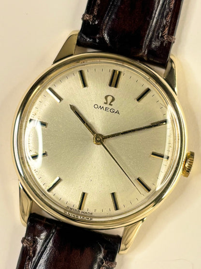 OMEGA 9ct Gold Vintage 1960’s *+BOX&PAPERS* Men’s Manual Dress Watch - 131.5418