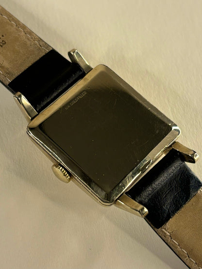 Longines 10K Gold Filled Vintage 1940’s Men’s Square Manual Watch - 23Z