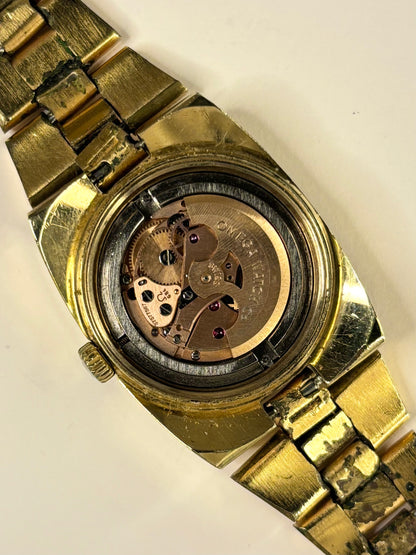 OMEGA Geneve Ladies Vintage 1970’s Automatic Date Gold Watch - 566.0075