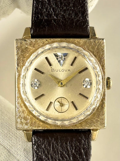 BULOVA 10K Rolled Gold *+BOX* Vintage 1960’s Manual Square Dress Watch