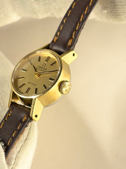 OMEGA De Ville Ladies *+BOX* Vintage 1970’s Automatic Gold Dress Watch - 551.0057