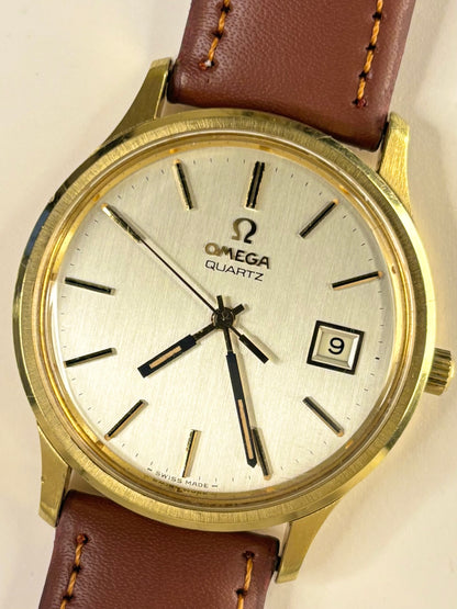OMEGA Vintage 1970’s Men’s Date Gold Dress Watch - 196.0071
