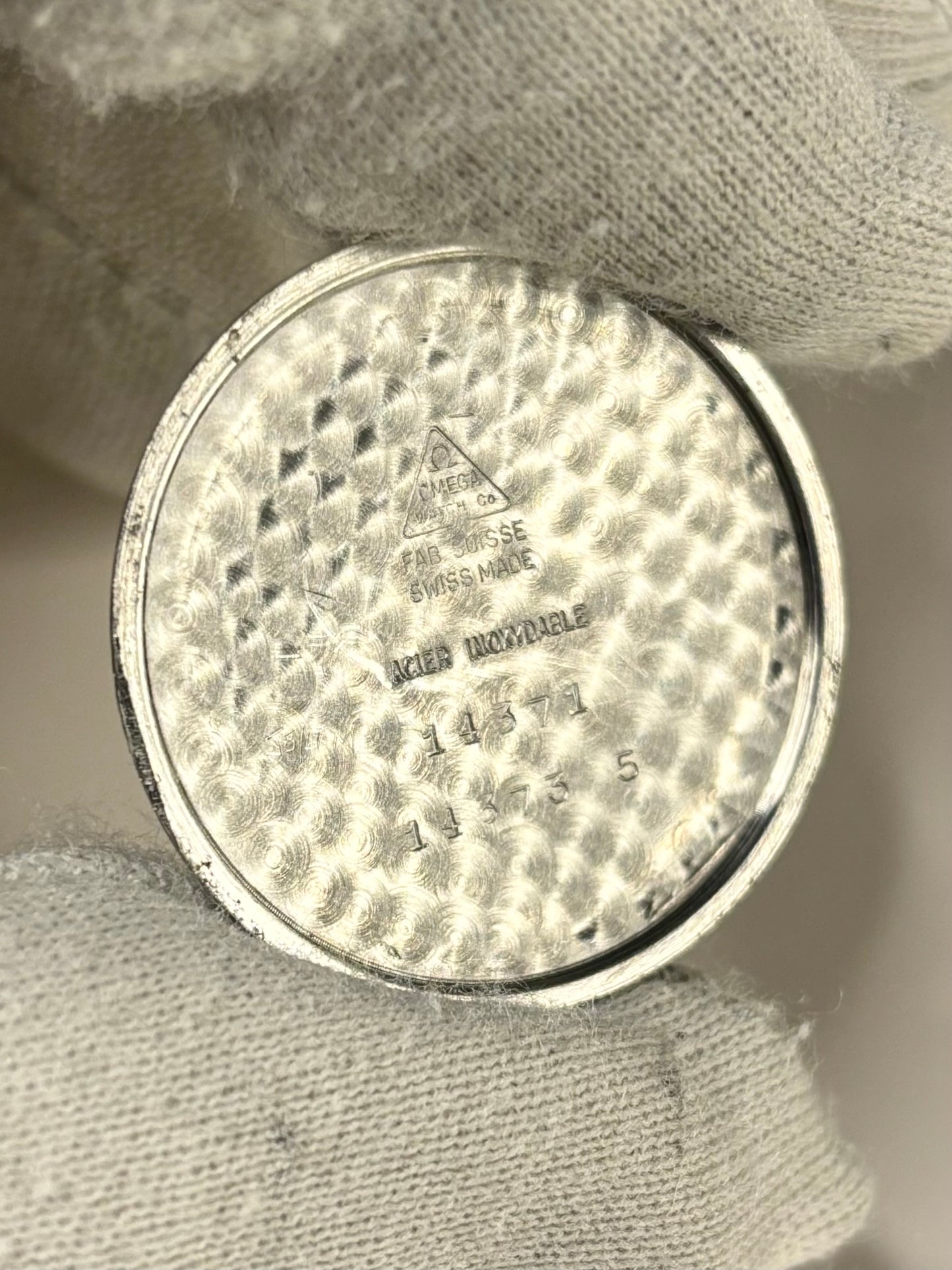 OMEGA Vintage *RARE* 1950’s Men’s Manual Black Dial Silver Dress Watch - 14371