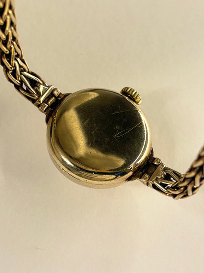 OMEGA 9ct Gold Ladies *+BOX* Vintage 1950’s Manual Cocktail Watch - 77824