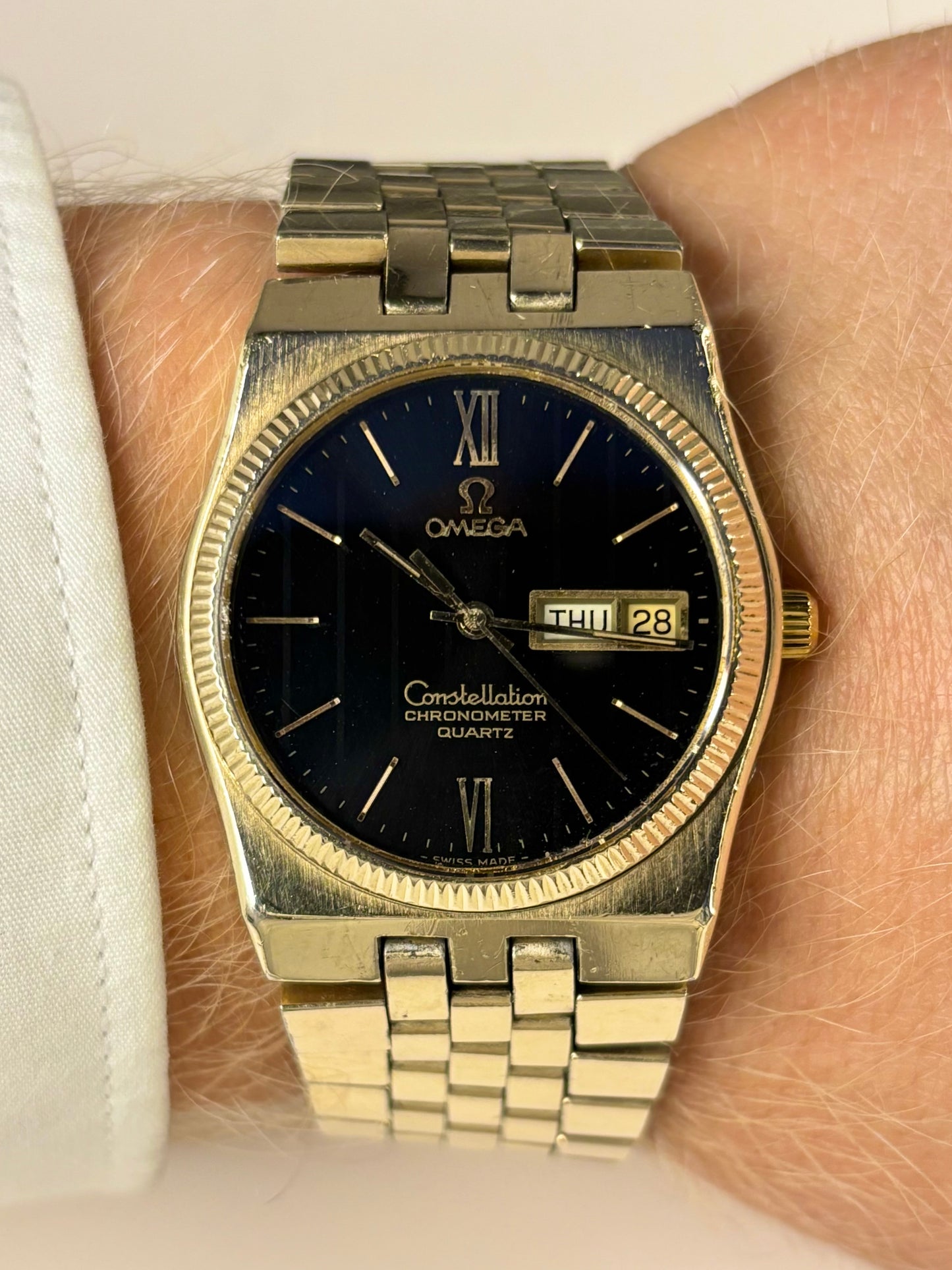 OMEGA Constellation 10K Gold Filled *RARE* Vintage 1970’s Men’s Day Date Watch - 198.0118