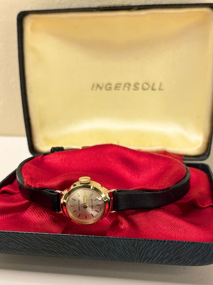 INGERSOLL 9ct Gold Ladies *BOXED* Vintage 1960’s Manual Watch