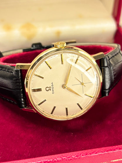 OMEGA 18ct Solid Gold Vintage 1960’s Men’s Manual Sub-Seconds Watch 121.014  269