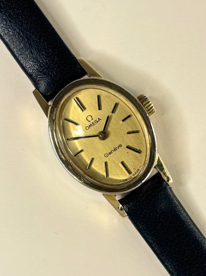 OMEGA Geneve Ladies Vintage 1960’s Manual Gold Oval Dress Watch