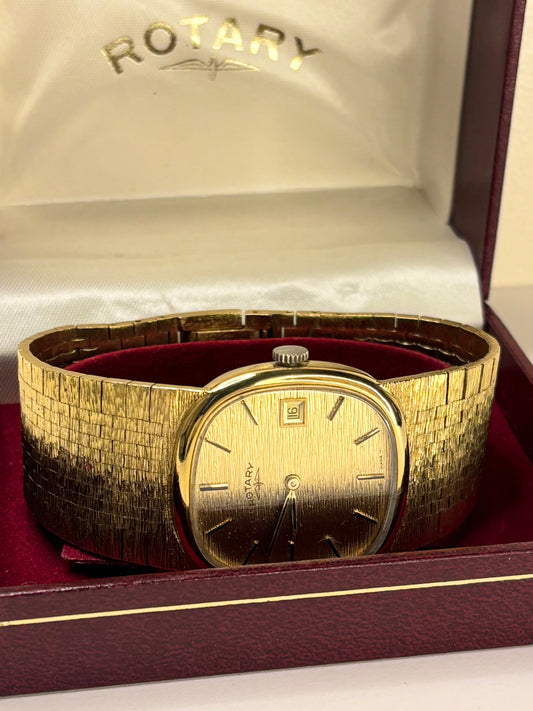 ROTARY Vintage 1970’s *+BOX* Men’s Manual Gold Watch - 357