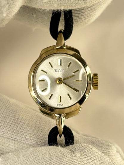 Tudor 1957 ladies watch powered by Swiss manual wind movement with refined craftsmanship