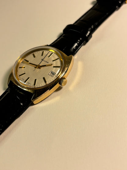 Bulova Gold Plated 1970’s Manual Date Watch 11 AOCD