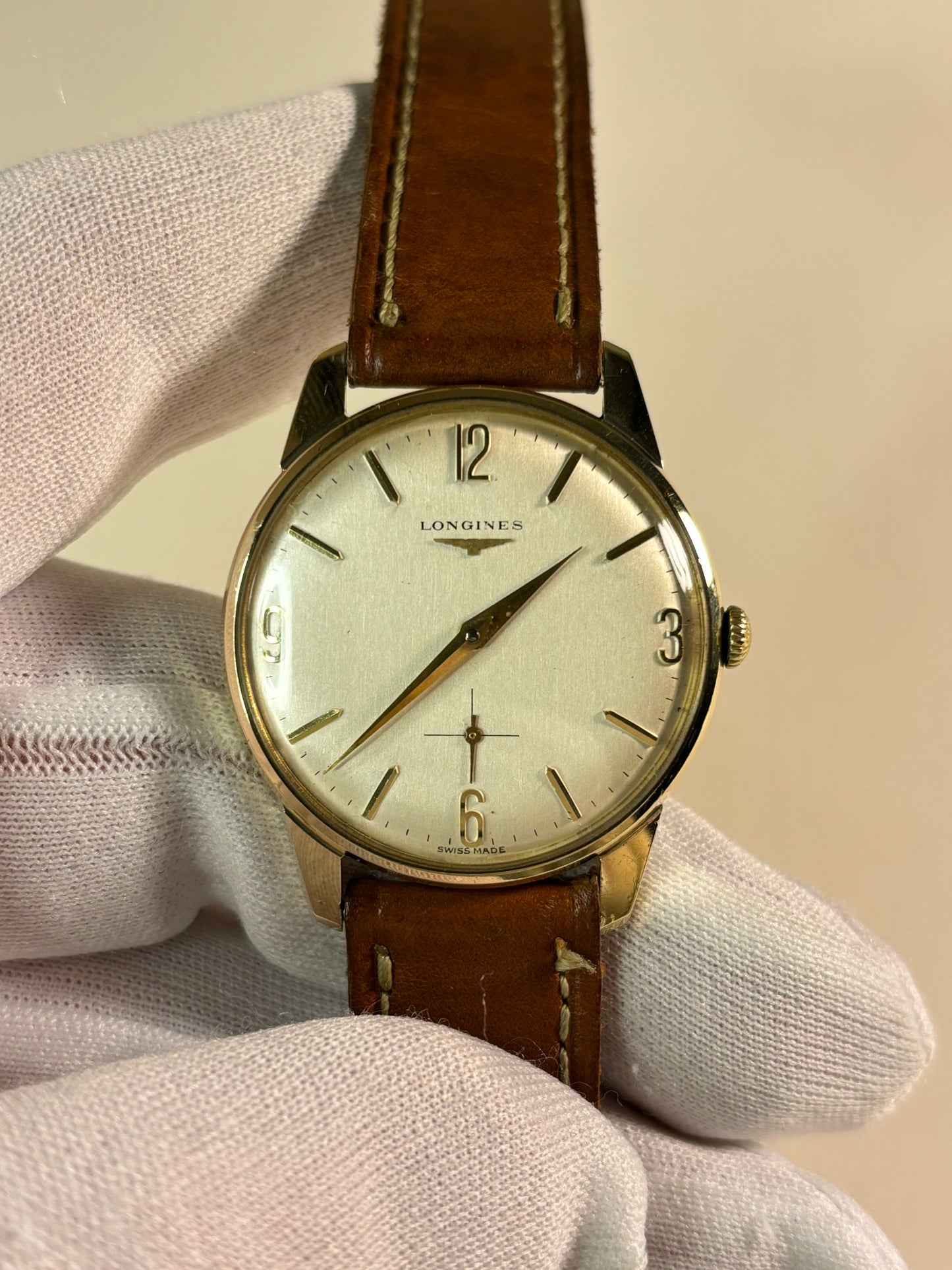 Longines 9ct Solid Gold 1960’s Manual Watch 370