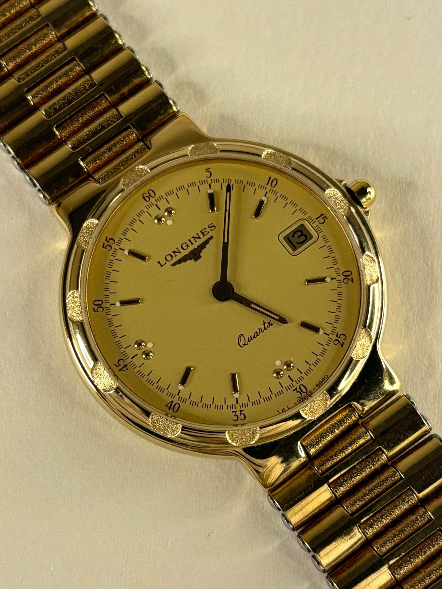Longines Conquest Vintage 1990’s Men’s Quartz Gold Date Watch L161.4