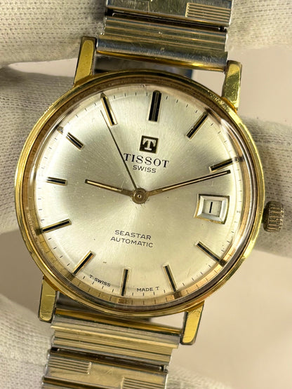 TISSOT Seastar *+BOX* Vintage 1960’s Men’s Automatic Date Gold Watch