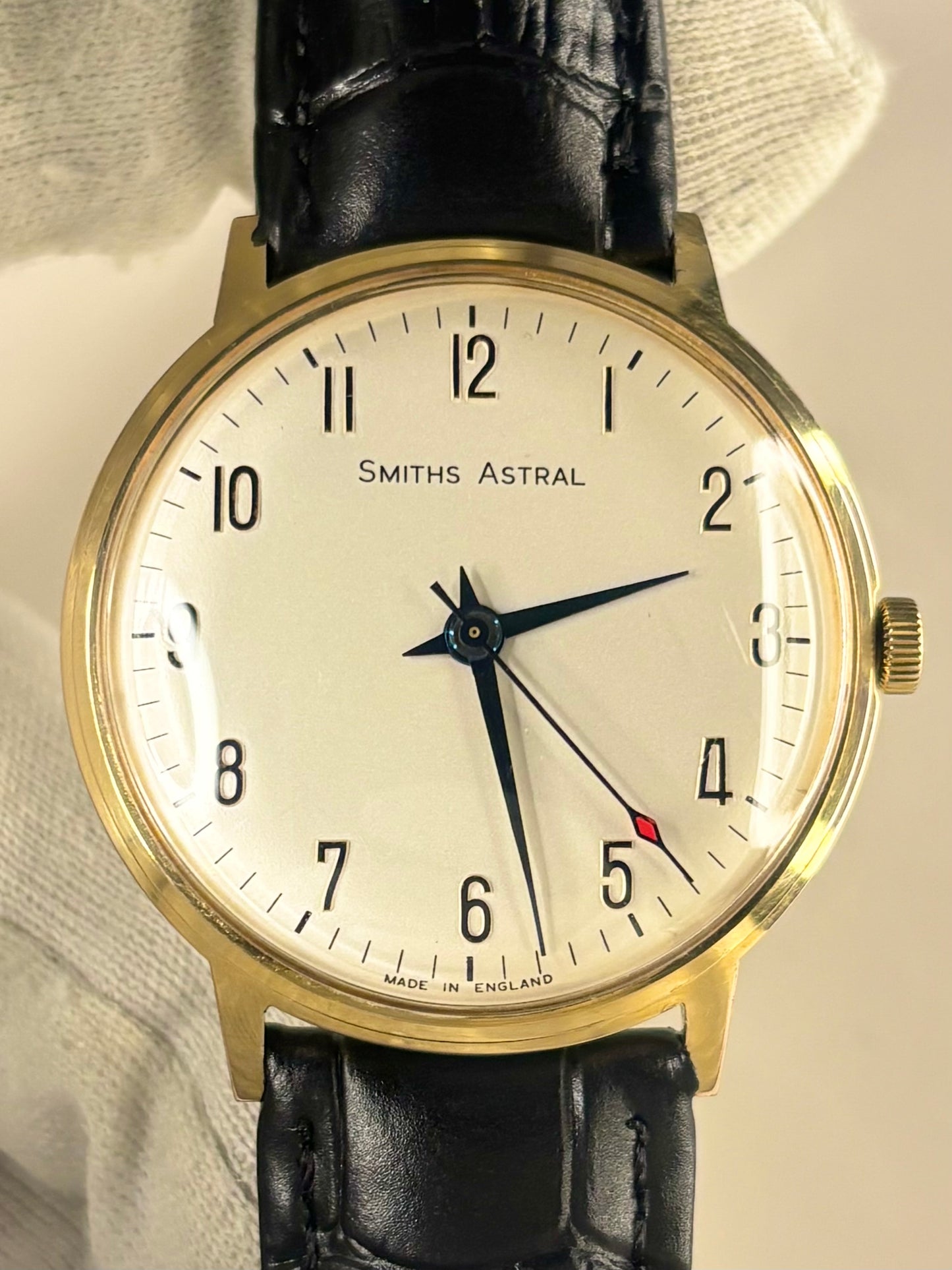 SMITHS Astral *+BOX&PAPERS* Vintage 1960’s Men’s Manual Gold Dress Watch