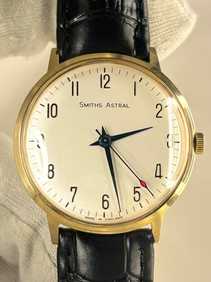 SMITHS Astral *+BOX&PAPERS* Vintage 1960’s Men’s Manual Gold Dress Watch