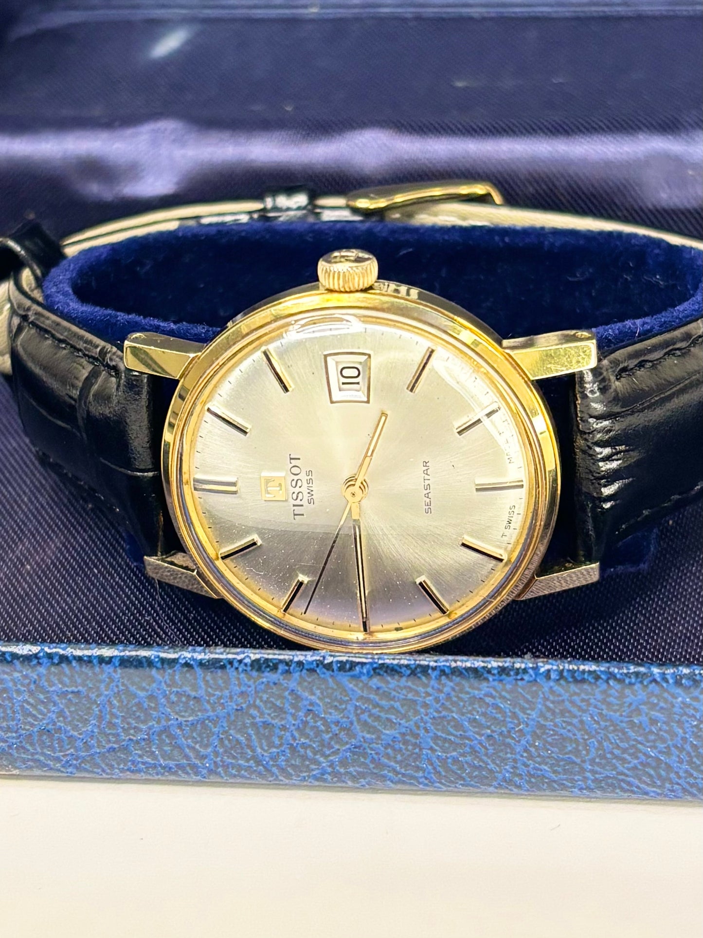 TISSOT Seastar Vintage 1960’s *+BOX* Men’s Manual Gold Dress Watch