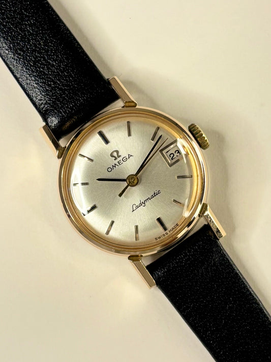 OMEGA Ladymatic Vintage 1970’s Automatic Ladies Date Gold Dress Watch - 562.005